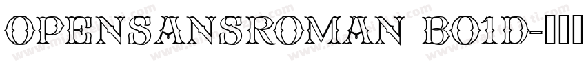 OpenSansRoman Bo1d字体转换